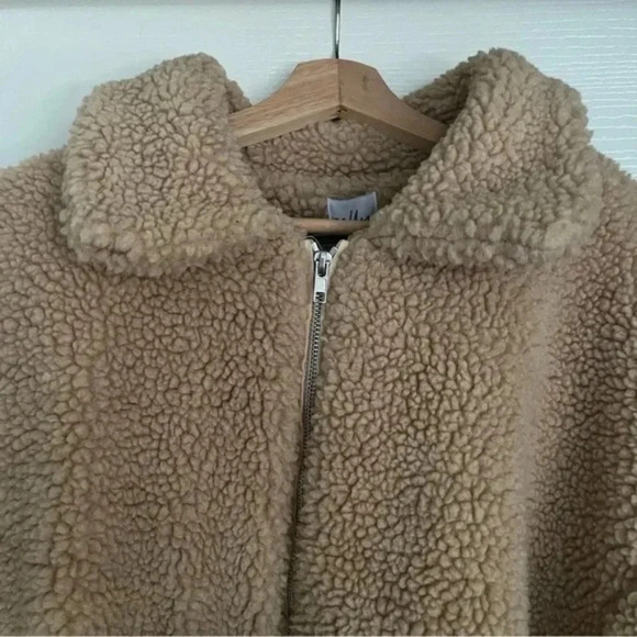 PRINCESS POLLY Brown Oversized Teddy Coat - Picture 7 of 7